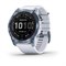 Garmin Fenix 7x Sapphire Solar 51мм Mineral Blue Titanium, Whitestone Silicone Band 15328