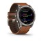 Garmin Fenix 7x Sapphire Solar 51мм Black Titanium, Brown Leather Band 15330