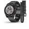 Garmin Fenix 7 Sapphire Solar 47мм Carbon Gray DLC Titanium, Carbon Gray DLC Vented Titanium Band 15332