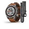Garmin Fenix 7 Sapphire Solar 47мм Titanium, Chestnut Leather Band 15333