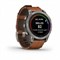 Garmin Fenix 7 Pro Sapphire Solar 47мм Titanium, Brown Leather Band 15347