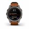 Garmin Fenix 7 Pro Sapphire Solar 47мм Titanium, Brown Leather Band 15347