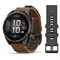 Garmin Fenix 8 Pro  Sapphire Amoled 47мм Carbon Gray DLC Titanium, Chestnut Leather Band 15352