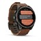Garmin Fenix 8 Pro  Sapphire Amoled 47мм Carbon Gray DLC Titanium, Chestnut Leather Band 15352