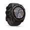 Garmin Fenix 8 Sapphire Solar 51мм Carbon Gray DLC Titanium, Black/Gray Silicon Band 15355