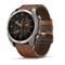Garmin Fenix 8 Sapphire Amoled 51мм Titanium, Chestnut Leather Band and Graphite Silicone Band 15358
