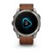 Garmin Fenix 8 Sapphire Amoled 51мм Titanium, Chestnut Leather Band and Graphite Silicone Band 15358