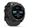 Garmin Fenix 8 Sapphire Amoled 51мм Carbon Gray DLC Titanium, Black/Peblle Gray Silicon Band 15359
