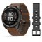 Garmin Fenix 8 Pro Sapphire Amoled 51мм Carbon Gray DLC Titanium, Chestnut Leather Band 15370