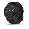 Garmin Descent Mk2s DLC-покрытием Slate Gray Case, Black Silicone Band 15439