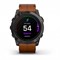 Garmin Epix Pro (Gen 2) Sapphire Edition 51 mm, Titanium Charcoal Gray DLC, Brown Leather Band 15445