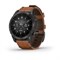 Garmin Epix (Gen 2) 47 mm Sapphire Titanium Black, Brown Leather Band 15457