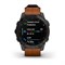 Garmin Epix (Gen 2) 47 mm Sapphire Titanium Black, Brown Leather Band 15457