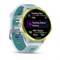 Умные часы Garmin 47мм Forerunner 570 Yellow Aluminum, Translucent White/Turquoise Band 15472