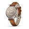 Garmin Lily 2 Classic Cream-Colored, Dark Leather Band 15542
