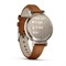 Garmin Lily 2 Classic Cream-Colored, Dark Leather Band 15542