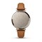 Garmin Lily 2 Classic Cream-Colored, Dark Leather Band 15542