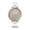Garmin Lily Cream-Colored bezel, White Case, Silicone Band 15548