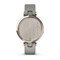 Garmin Lily Cream-Colored Bezel, Gray Case, Silicone Band 15552