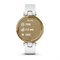 Garmin Lily Light Gold Bezel, White Case, Italian Leather Band 15554