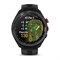 Garmin Approach S70 47 mm Black Ceramic Bezel, Black Silicone Band 15565